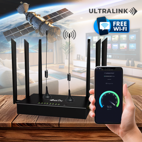 Router Wifi Gratuito Ultra Link [INTERNET SATELLITARE ILLIMITATA]